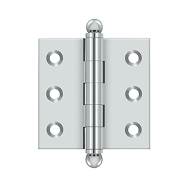 Deltana - 2'' x 2'' Hinge, w/ Ball Tips - Polished Chrome