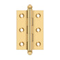 Deltana - 2-1/2'' x 1-11/16'' Hinge, w/ Ball Tips - PVD Polished Brass