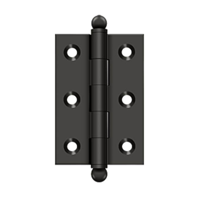 Deltana - 2-1/2'' x 1-11/16'' Hinge, w/ Ball Tips - Oil-rubbed Bronze