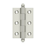 Deltana - 2-1/2'' x 1-11/16'' Hinge, w/ Ball Tips - Polished Nickel
