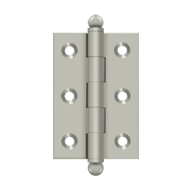 Deltana - 2-1/2'' x 1-11/16'' Hinge, w/ Ball Tips - Brushed Nickel