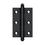 Deltana - 2-1/2'' x 1-11/16'' Hinge, w/ Ball Tips - Paint Black