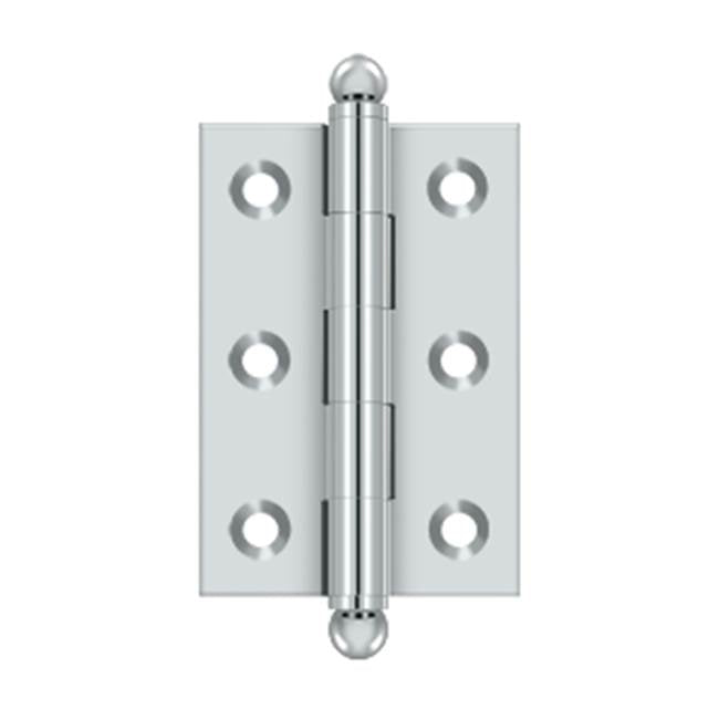 Deltana - 2-1/2'' x 1-11/16'' Hinge, w/ Ball Tips - Polished Chrome
