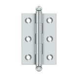 Deltana - 2-1/2'' x 1-11/16'' Hinge, w/ Ball Tips - Polished Chrome