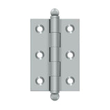 Deltana - 2-1/2'' x 1-11/16'' Hinge, w/ Ball Tips - Brushed Chrome