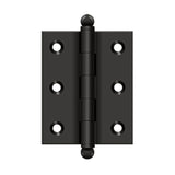 Deltana - 2-1/2'' x 2'' Hinge, w/ Ball Tips - Oil-rubbed Bronze
