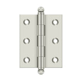 Deltana - 2-1/2'' x 2'' Hinge, w/ Ball Tips - Polished Nickel