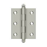 Deltana - 2-1/2'' x 2'' Hinge, w/ Ball Tips - Brushed Nickel