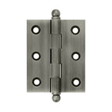 Deltana - 2-1/2'' x 2'' Hinge, w/ Ball Tips - Antique Nickel