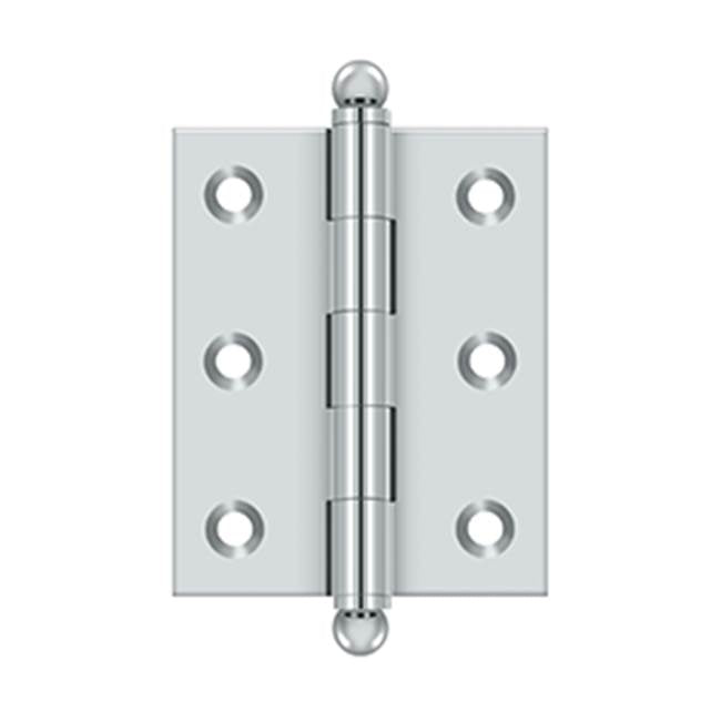 Deltana - 2-1/2'' x 2'' Hinge, w/ Ball Tips - Polished Chrome