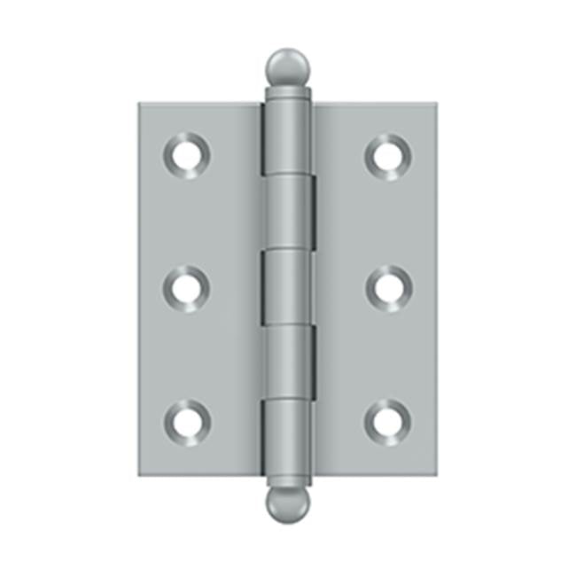 Deltana - 2-1/2'' x 2'' Hinge, w/ Ball Tips - Brushed Chrome