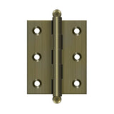 Deltana - 2-1/2'' x 2'' Hinge, w/ Ball Tips - Antique Brass