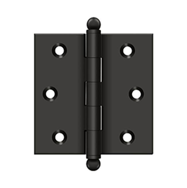 Deltana - 2-1/2'' x 2-1/2'' Hinge, w/ Ball Tips - Oil-rubbed Bronze