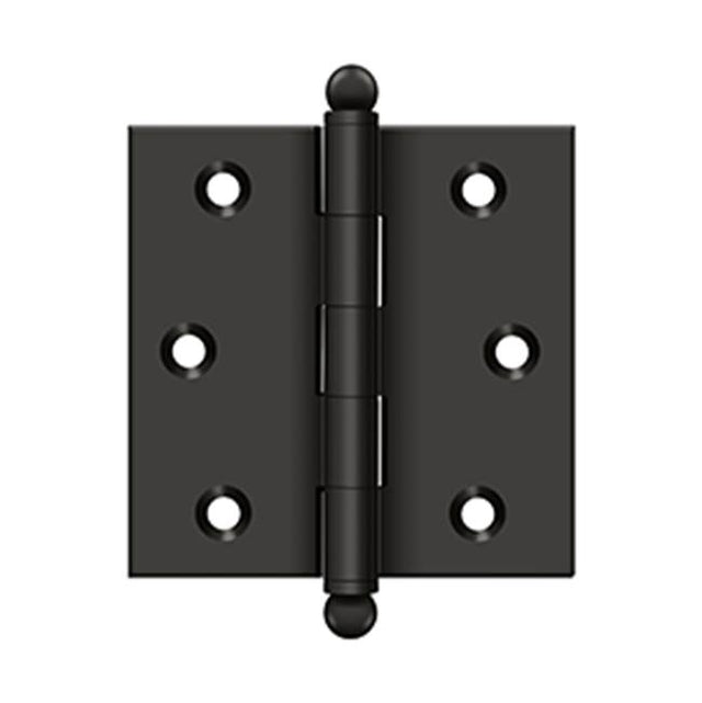 Deltana - 2-1/2'' x 2-1/2'' Hinge, w/ Ball Tips - Oil-rubbed Bronze