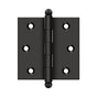 Deltana - 2-1/2'' x 2-1/2'' Hinge, w/ Ball Tips - Oil-rubbed Bronze