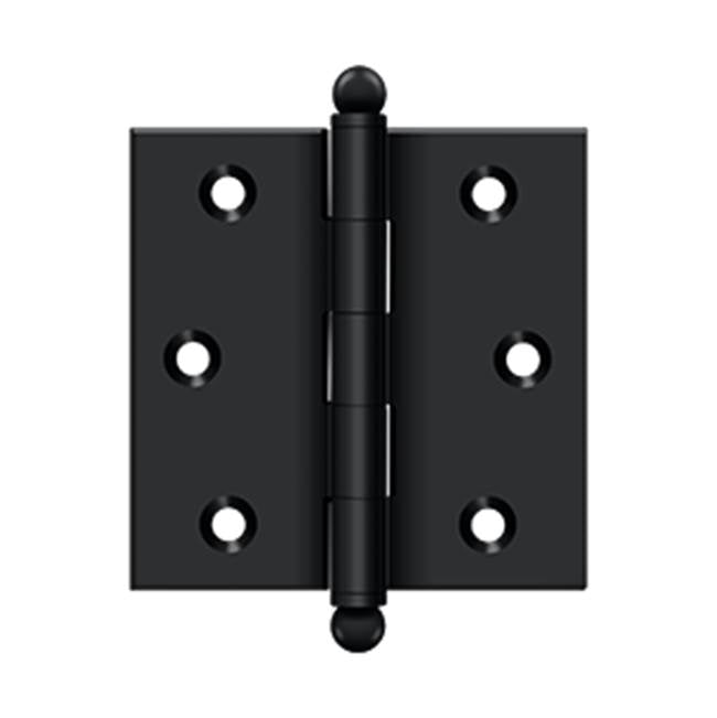 Deltana - 2-1/2'' x 2-1/2'' Hinge, w/ Ball Tips - Paint Black