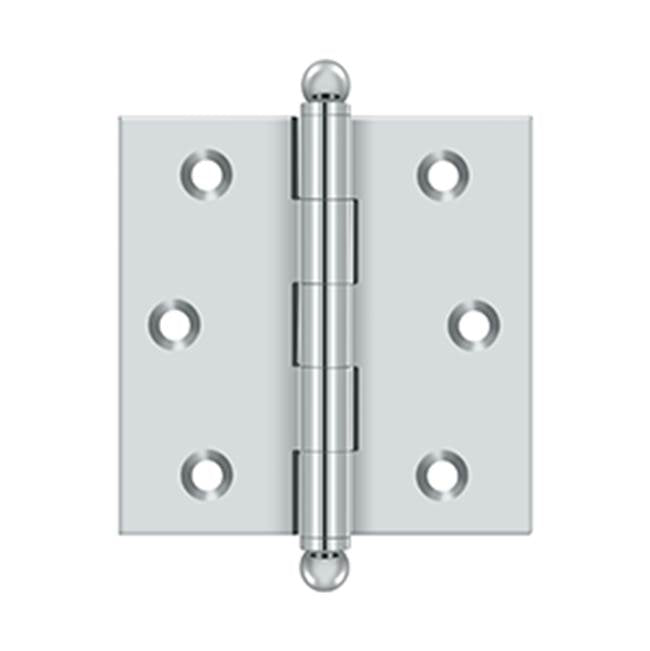 Deltana - 2-1/2'' x 2-1/2'' Hinge, w/ Ball Tips - Polished Chrome