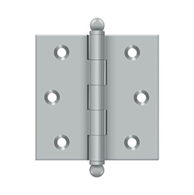 Deltana - 2-1/2'' x 2-1/2'' Hinge, w/ Ball Tips - Brushed Chrome