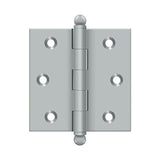 Deltana - 2-1/2'' x 2-1/2'' Hinge, w/ Ball Tips - Brushed Chrome