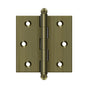 Deltana - 2-1/2'' x 2-1/2'' Hinge, w/ Ball Tips - Antique Brass