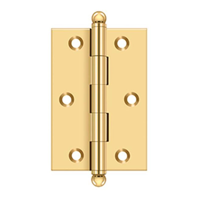Deltana - 3'' x 2'' Hinge, w/ Ball Tips - PVD Polished Brass