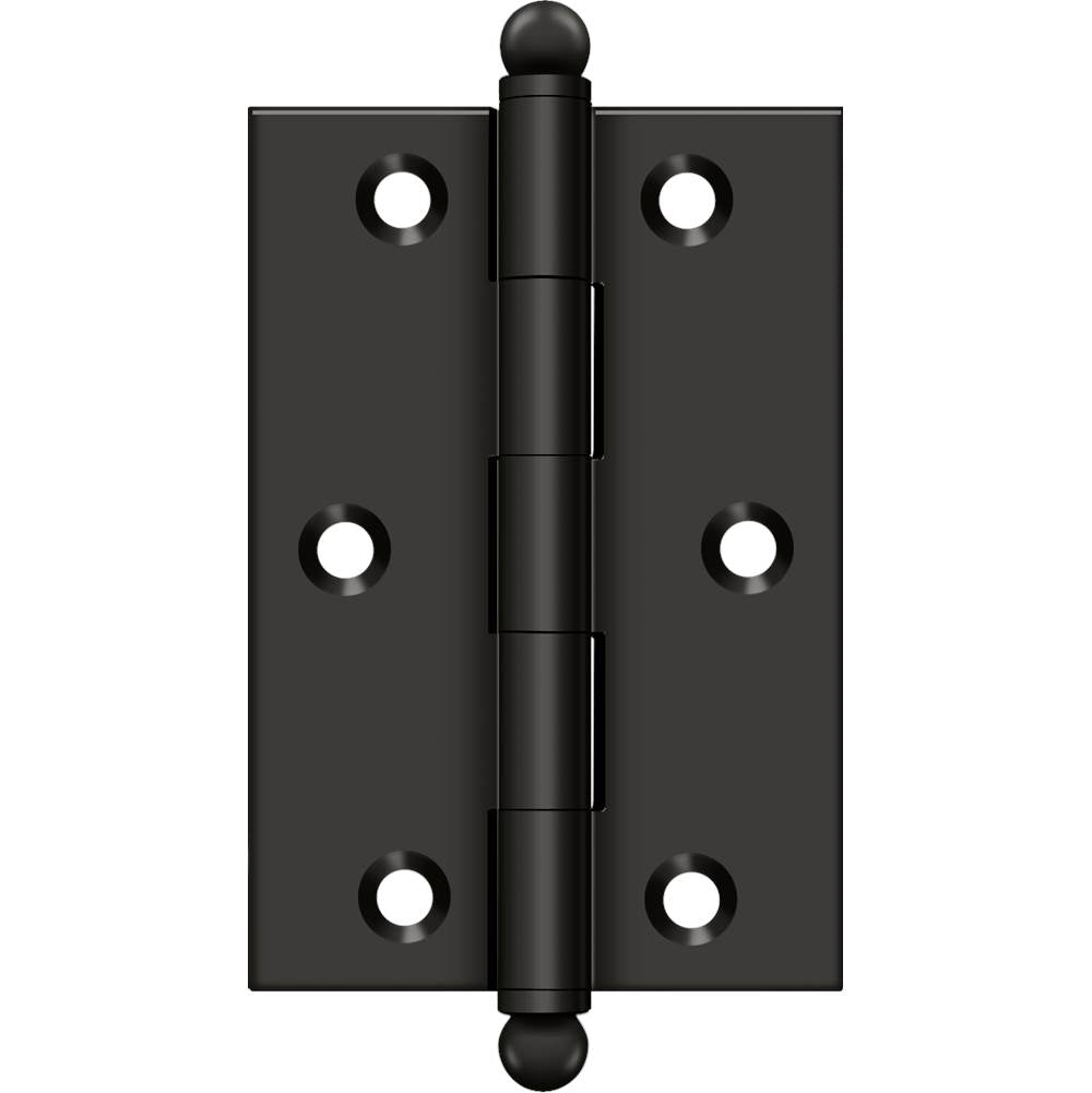 Deltana - 3'' x 2'' Hinge, w/ Ball Tips - Oil-rubbed Bronze
