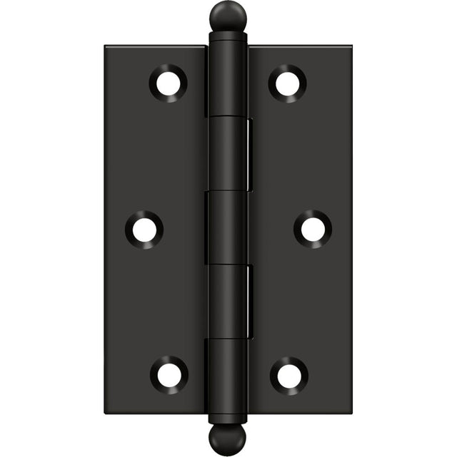 Deltana - 3'' x 2'' Hinge, w/ Ball Tips - Oil-rubbed Bronze