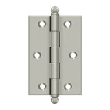 Deltana - 3'' x 2'' Hinge, w/ Ball Tips - Brushed Nickel