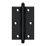 Deltana - 3'' x 2'' Hinge, w/ Ball Tips - Paint Black
