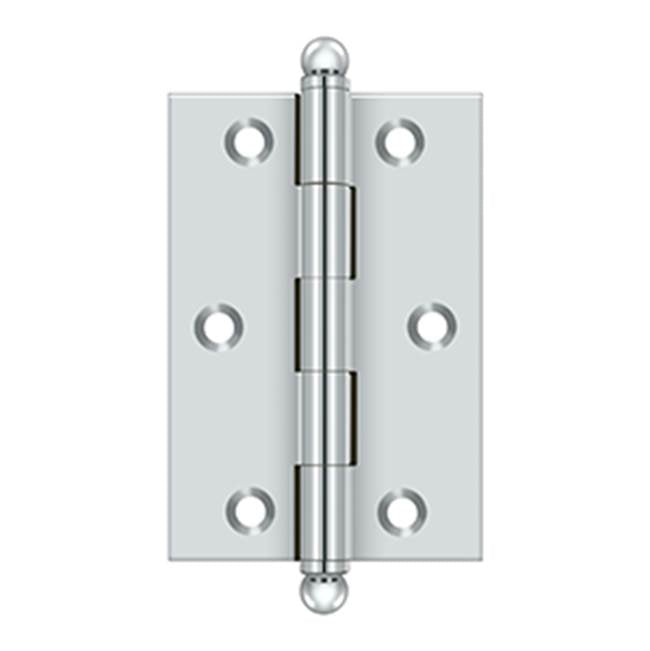 Deltana - 3'' x 2'' Hinge, w/ Ball Tips - Polished Chrome