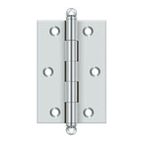 Deltana - 3'' x 2'' Hinge, w/ Ball Tips - Polished Chrome