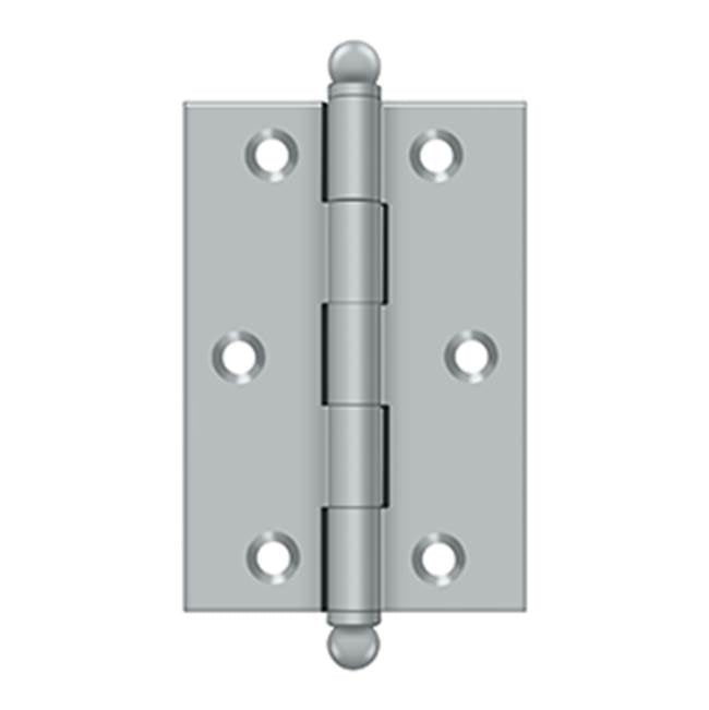 Deltana - 3'' x 2'' Hinge, w/ Ball Tips - Brushed Chrome