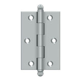 Deltana - 3'' x 2'' Hinge, w/ Ball Tips - Brushed Chrome