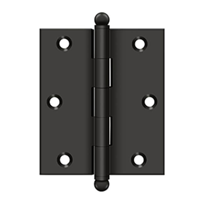 Deltana - 3'' x 2-1/2'' Hinge, w/ Ball Tips - Oil-rubbed Bronze