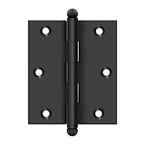 Deltana - 3'' x 2-1/2'' Hinge, w/ Ball Tips - Oil-rubbed Bronze