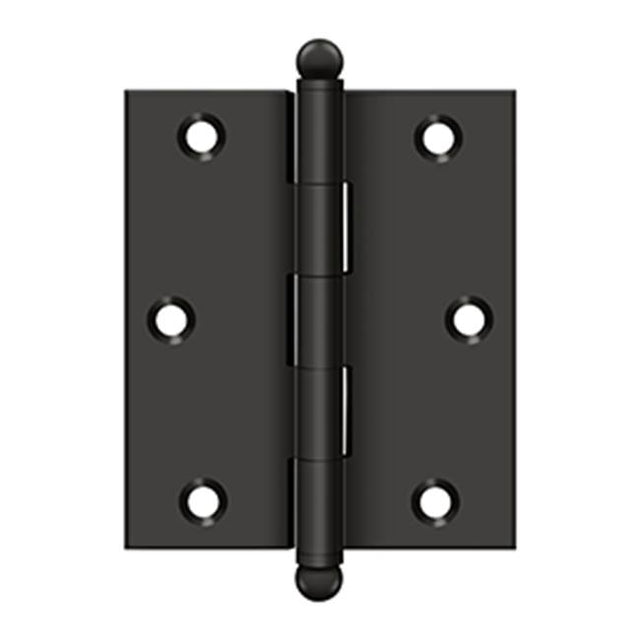 Deltana - 3'' x 2-1/2'' Hinge, w/ Ball Tips - Oil-rubbed Bronze