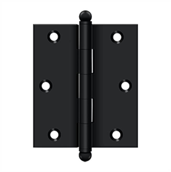 Deltana - 3'' x 2-1/2'' Hinge, w/ Ball Tips - Paint Black