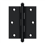 Deltana - 3'' x 2-1/2'' Hinge, w/ Ball Tips - Paint Black