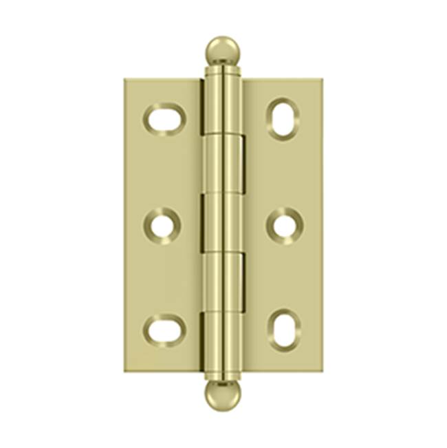 Deltana - 2-1/2'' x 1-3/4'' Adjustable W/ Ball Tips - Unlacquered Brass