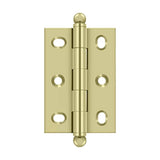 Deltana - 2-1/2'' x 1-3/4'' Adjustable W/ Ball Tips - Unlacquered Brass