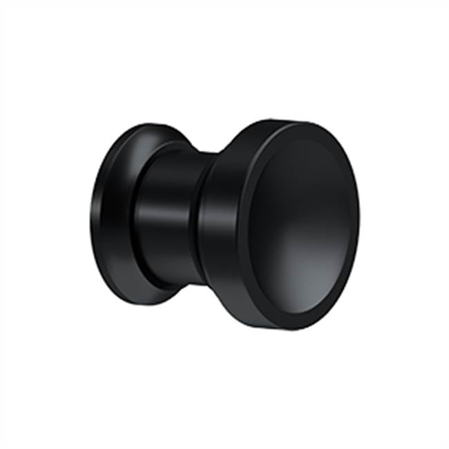 Deltana - Contemporary Knob, Chalice, 1'' Diam. - Paint Black