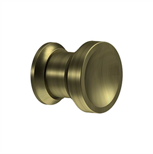 Deltana - Contemporary Knob, Chalice, 1'' Diam. - Antique Brass