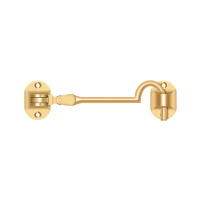 Deltana - Cabin Hooks, British Style, 4'' - PVD Polished Brass
