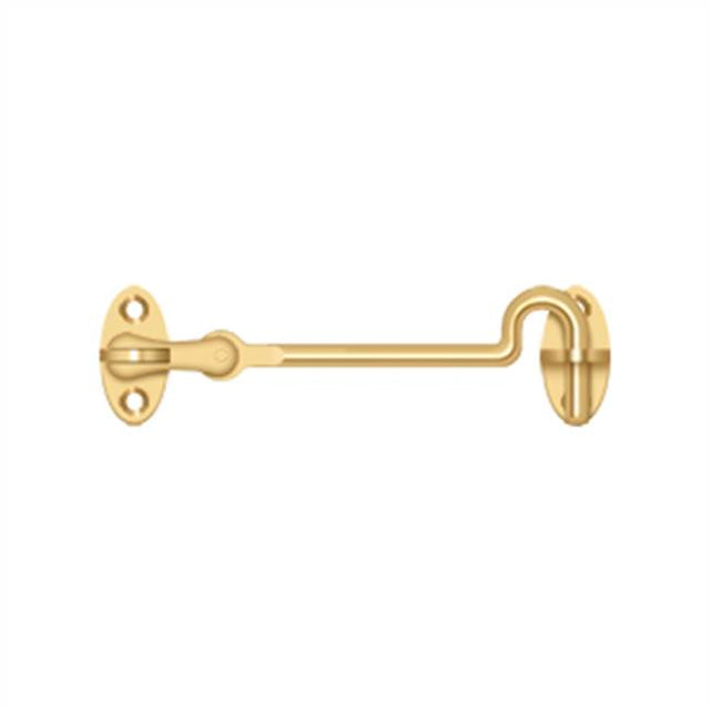 Deltana - Cabin Swivel Hooks, 4'' - PVD Polished Brass