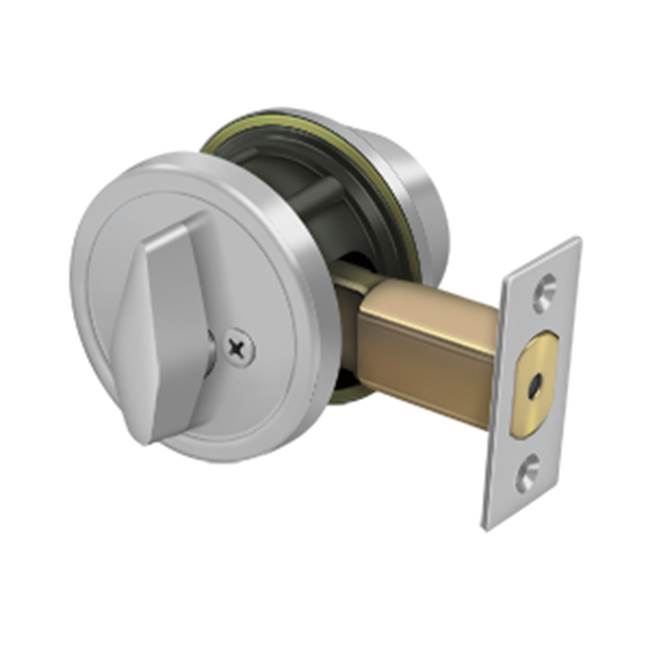 Deltana - Single Deadbolt GR2 w/ 2-3/4'' Backset - Brushed Stainless