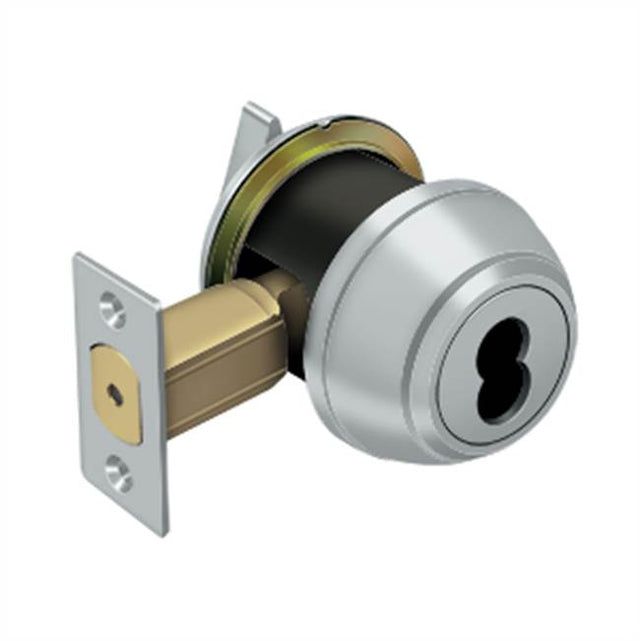 Deltana - Single Deadbolt IC Core Non CYL GR1 - Brushed Chrome