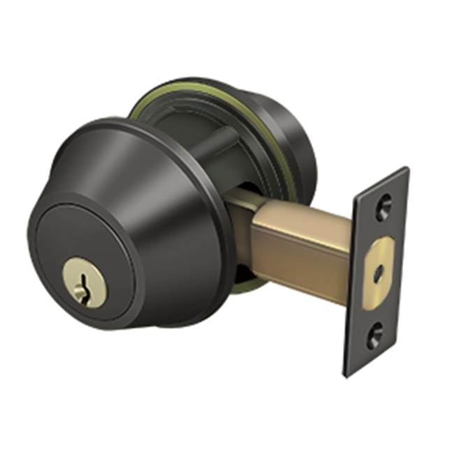 Deltana - Double Deadbolt GR2 w/ 2-3/4'' Backset - Oil-rubbed Bronze