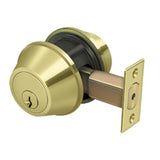 Deltana - Double Deadbolt GR2 w/ 2-3/4'' Backset - Polished Brass