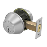 Deltana - Double Deadbolt GR2 w/ 2-3/4'' Backset - Brushed Stainless