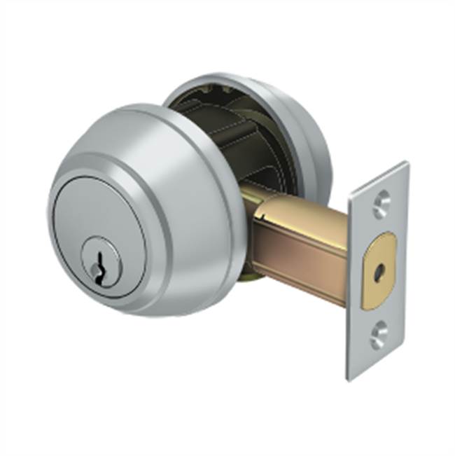 Deltana - Double Deadbolt GR1 - Brushed Chrome